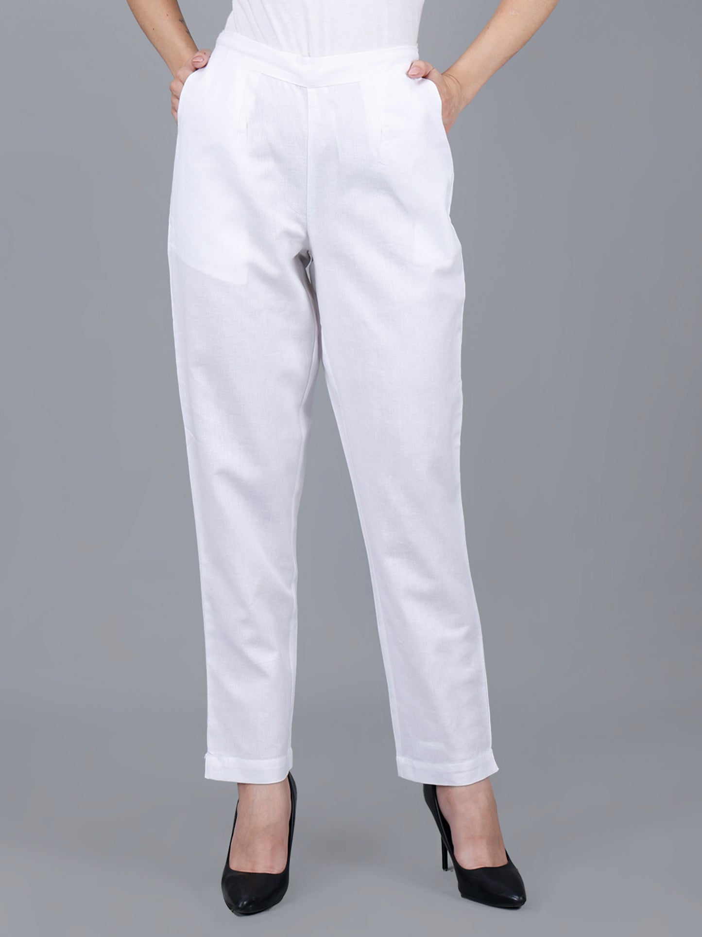 White Cotton Pants