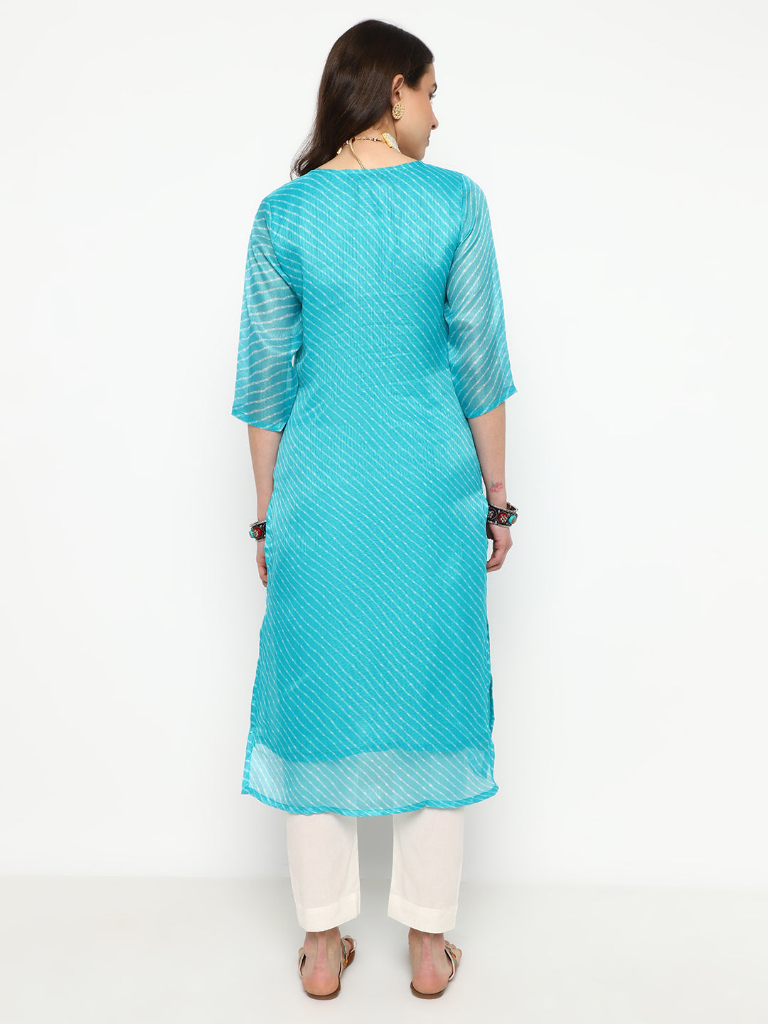 Embroidered Cotton Kurta Set