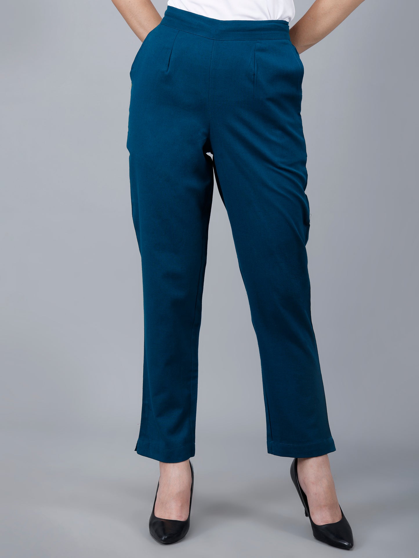 Rama Green Cotton Pants