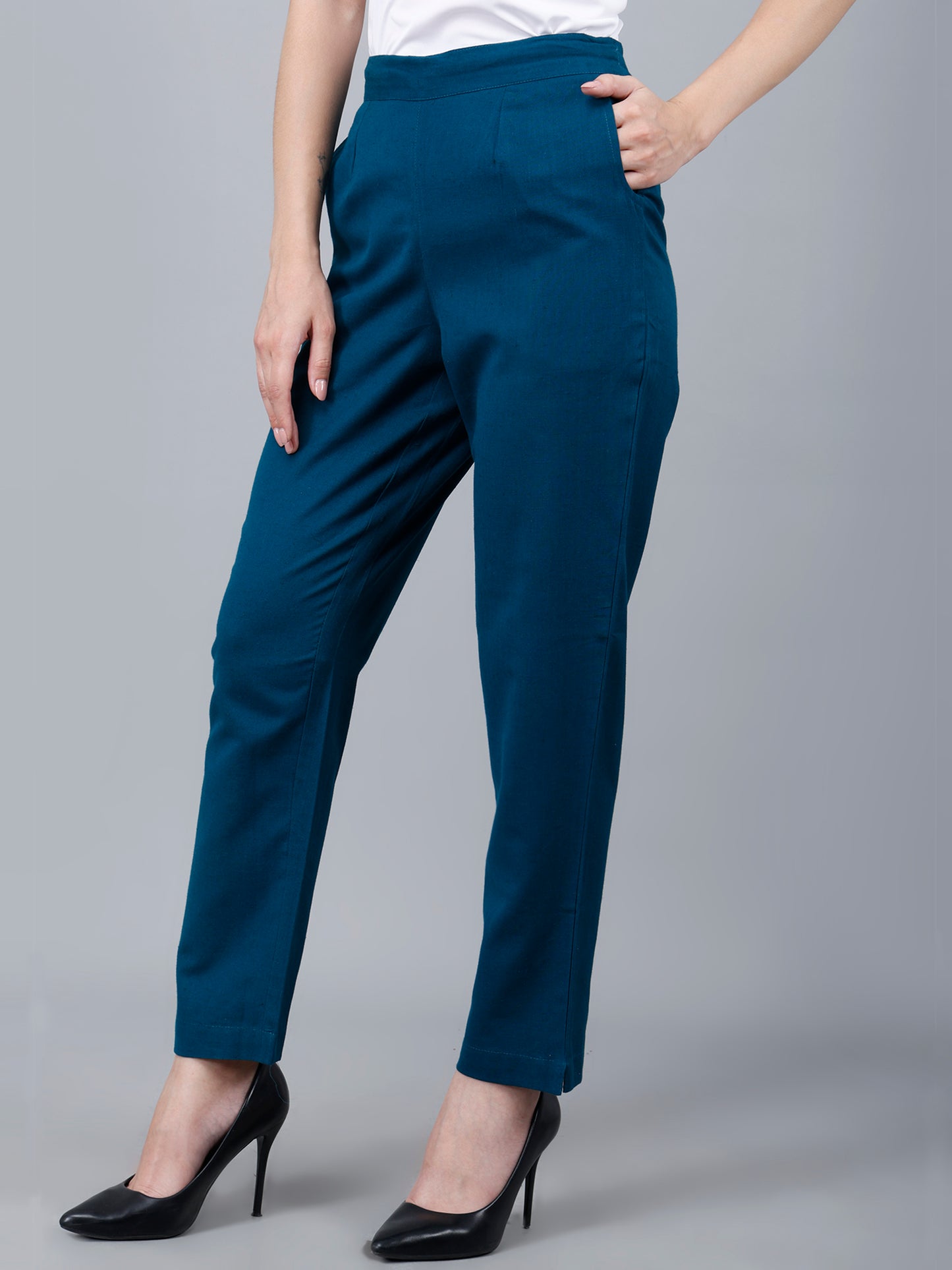 Rama Green Cotton Pants