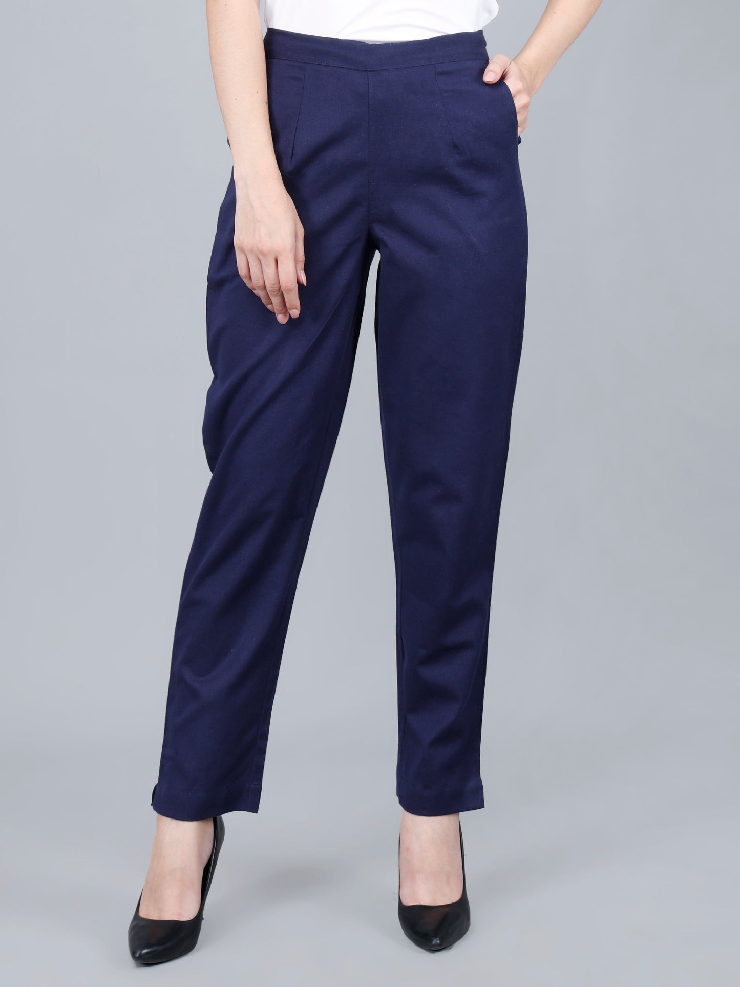Midnight Navy Cotton Pants