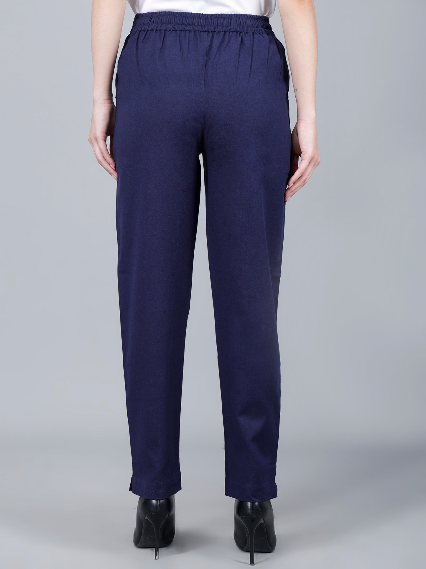 Midnight Navy Cotton Pants