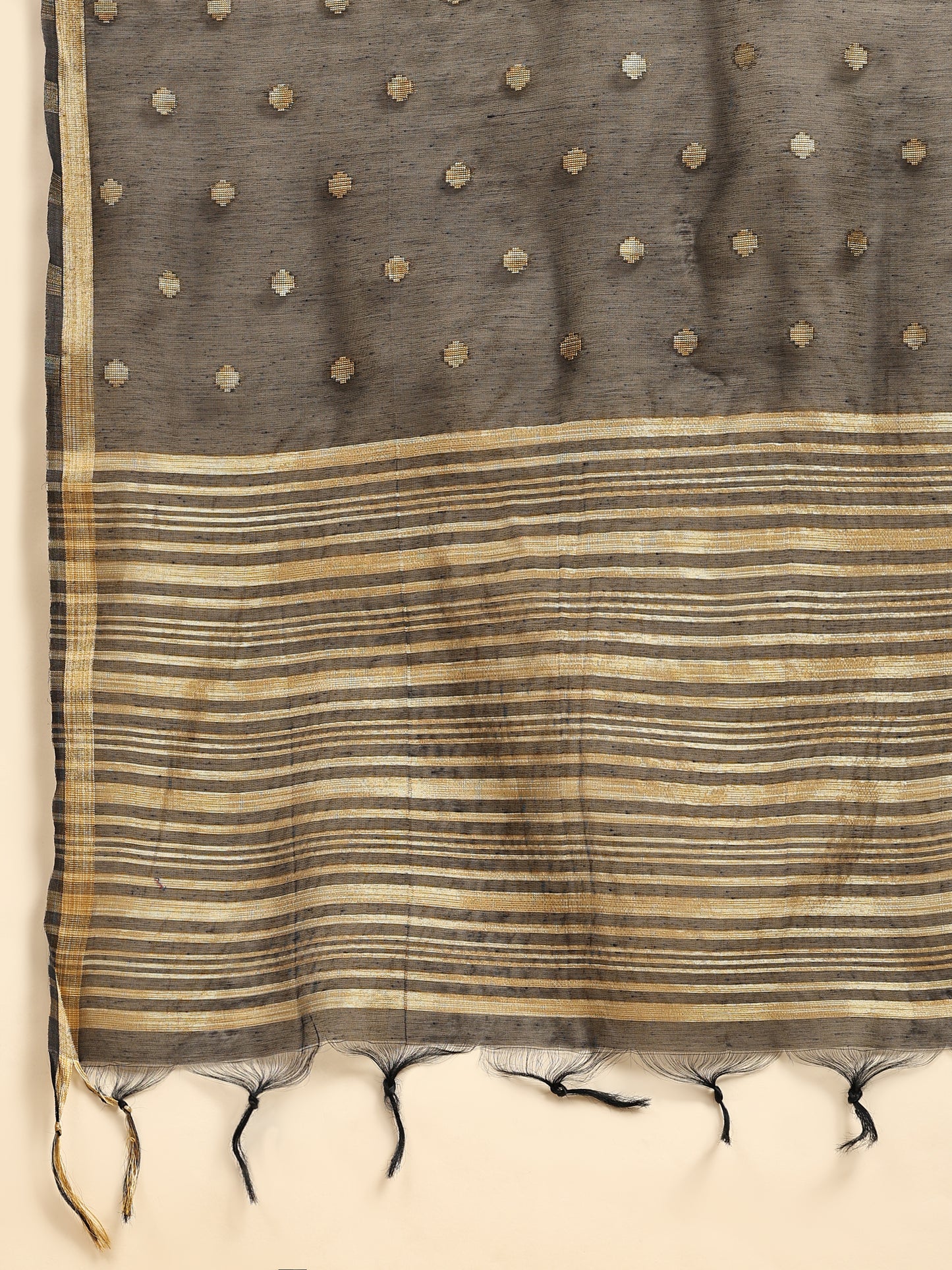 V-Neck Gotta Patti Detail A-Line Angrakha Ethnic Dress With Dupatta