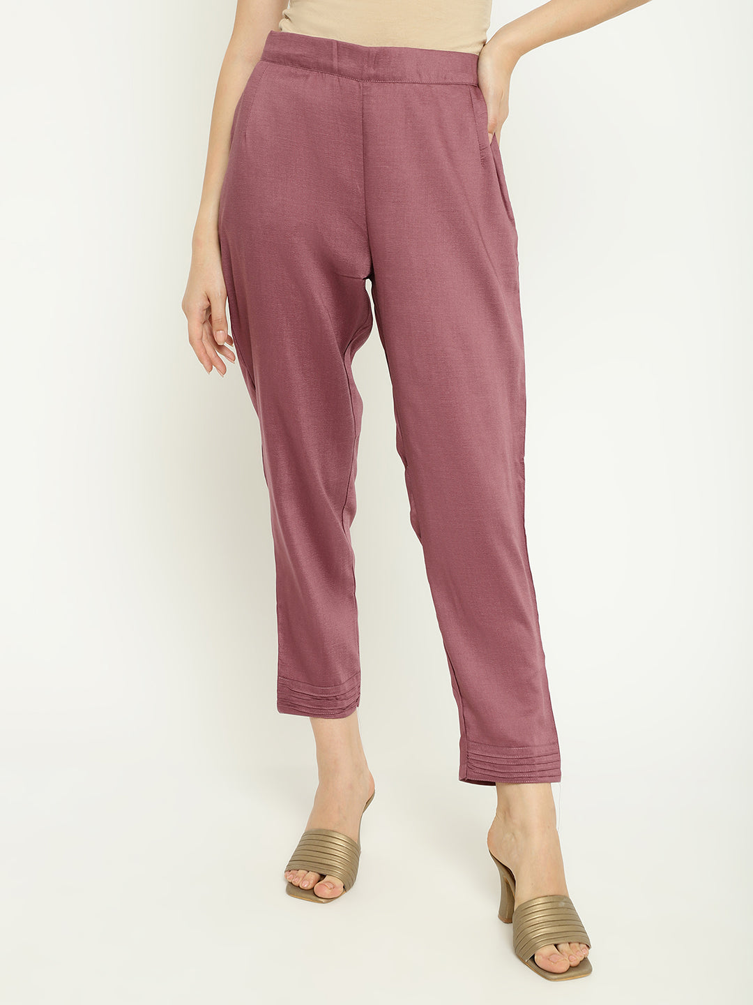 Chinnon Kurta Pant Set with Woven Dupatta