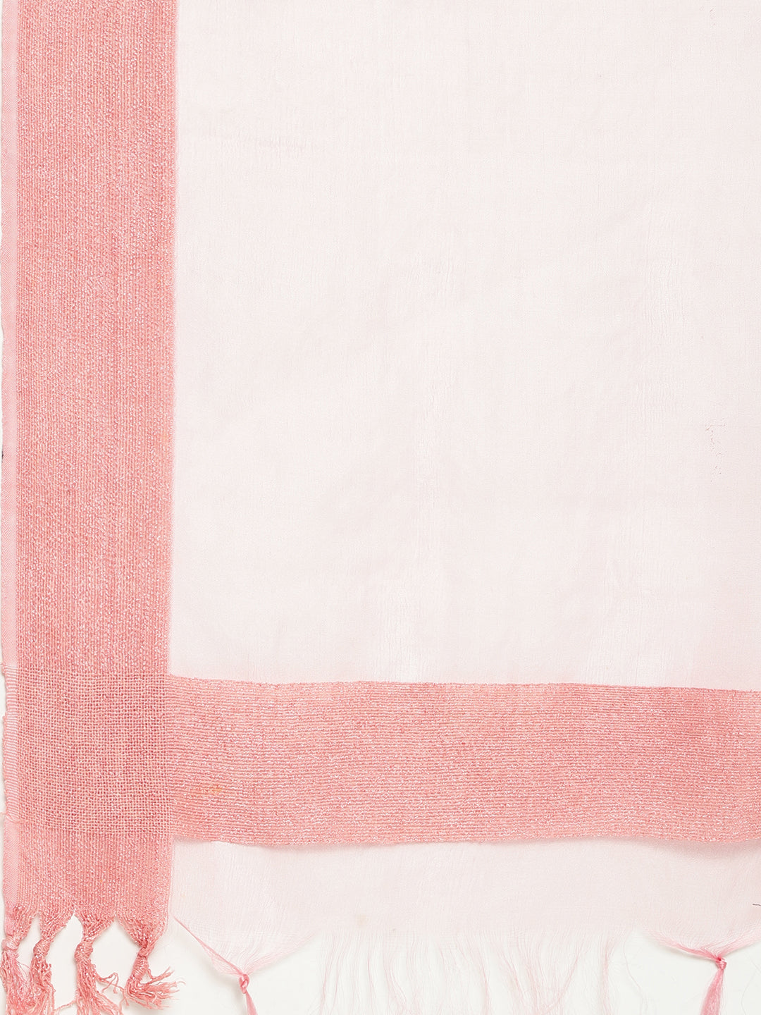 Pink Magic Cotton Embroidered Kurta Pant Set with Organza Dupatta